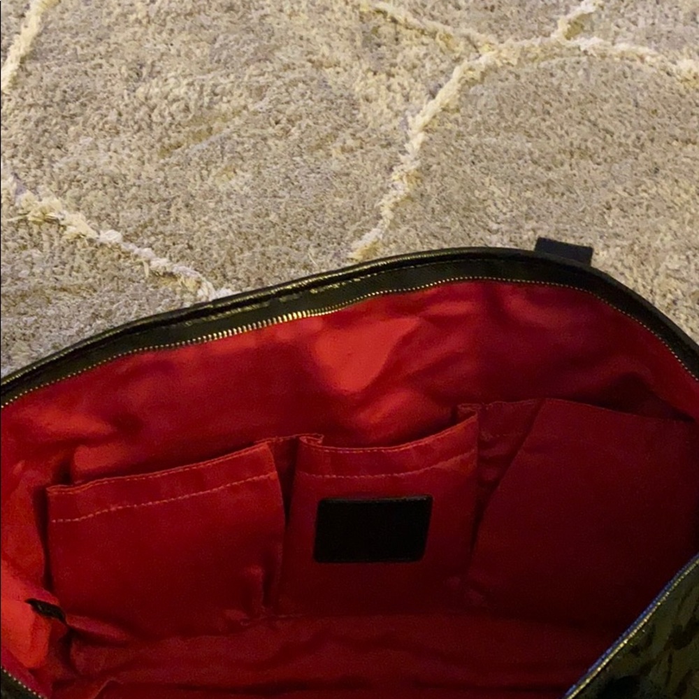 Coach Black Signature Tote with Adjustable Strap - Picture 7 of 8